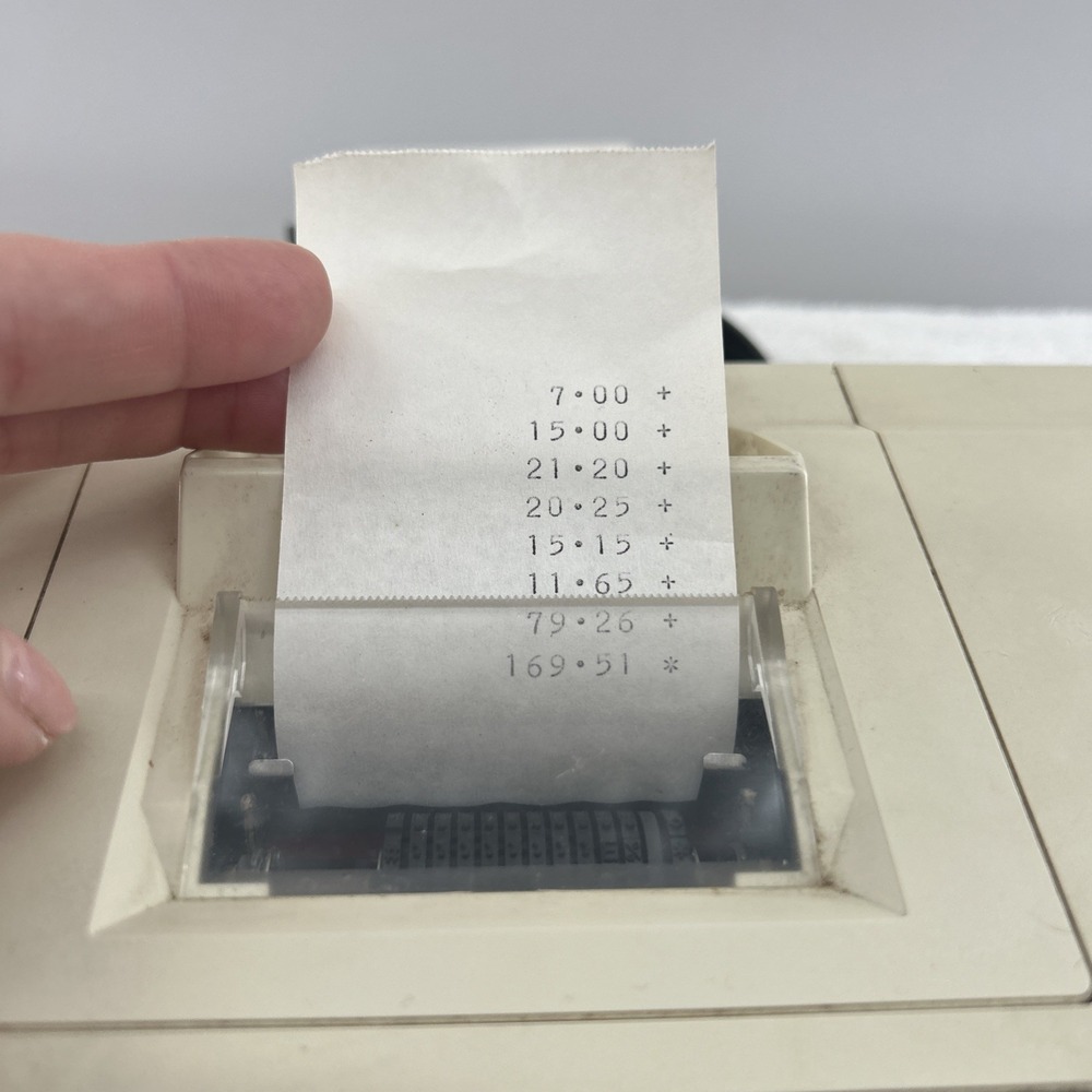 Casio DR-115 Printing Desktop Calculator Adding Machine Yellow Tested! - Picture 2 of 7